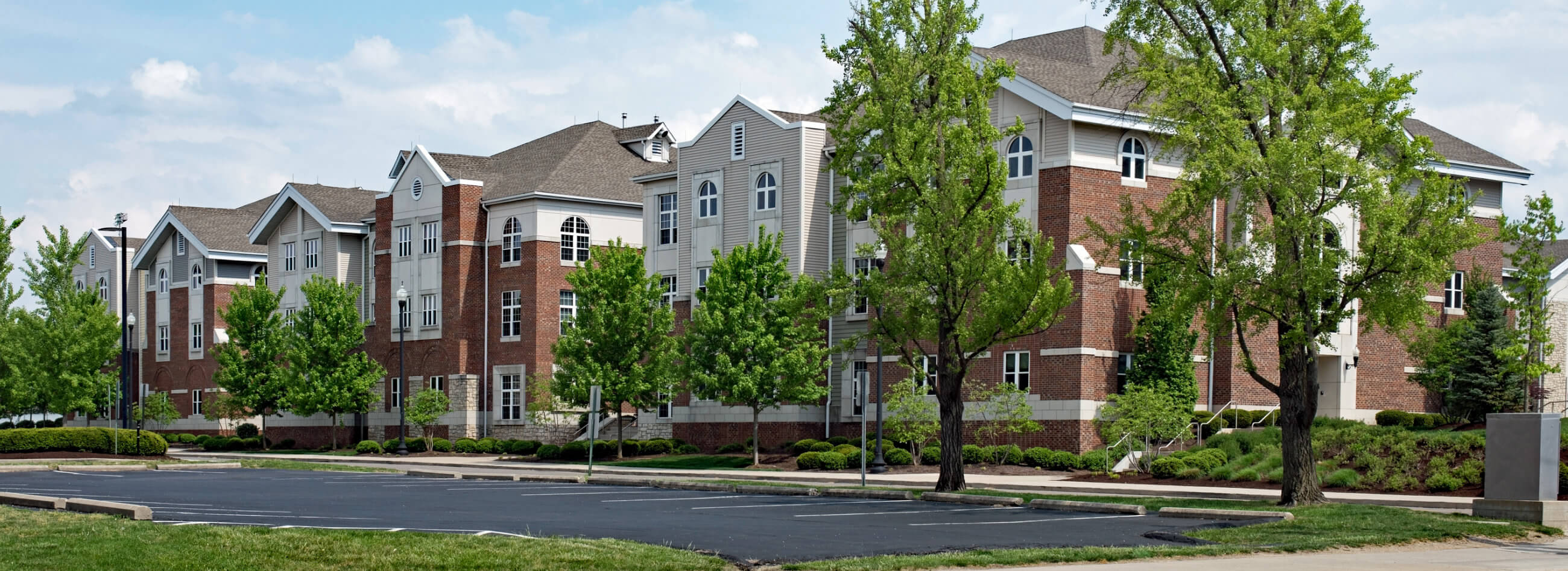 exterior of an apartment complex